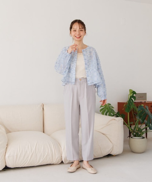 半額以下で買えるクーポン特集 flower（ファッション） ブラウス シャツ クラリティフラワー トップス
