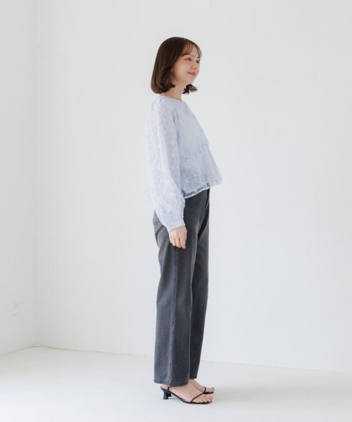 flower ブラウス シャツ クラリティフラワーブラウス レディース