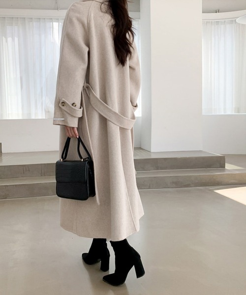 「Jasmine Grandiflorum」 ステンカラーコート SMALL ベージュ レディース_画像3