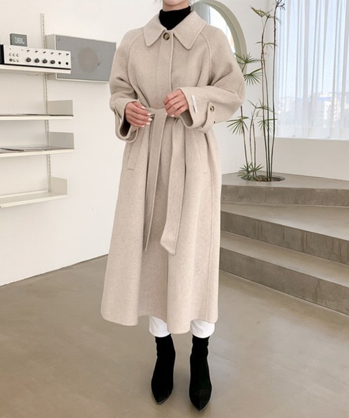 「Jasmine Grandiflorum」 ステンカラーコート SMALL ベージュ レディース_画像4
