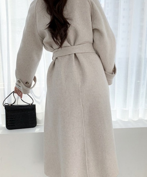 「Jasmine Grandiflorum」 ステンカラーコート SMALL ベージュ レディース_画像7