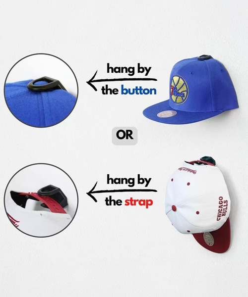 CALIFORNIA OUTFITTERS 収納 3-2A5 帽子用フック 5pcセット 帽子掛け