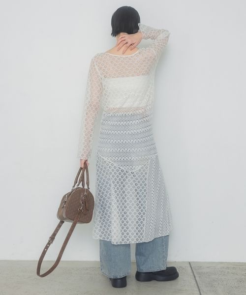 JEANASIS レースワンピ 楽天市場】【SALE／60%OFF】2WAYパネルレースワンピース