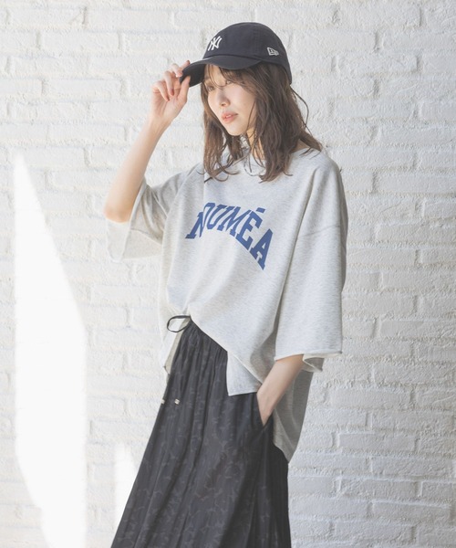 スウェットTシャツ GLOBAL WORK｜乾きやすいスウェットプリント7分袖/289384