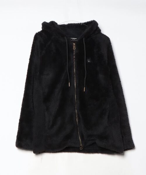 1PIU1UGUALE3 RELAX 刺繍ジップアップブルゾン M ブラック メンズ