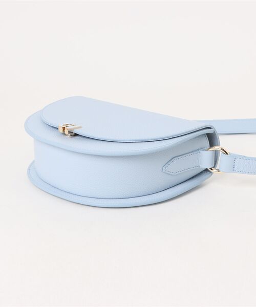 美品 コールハーン ハンドバッグ 白 青 レザー 2way 保存袋 ショルダー