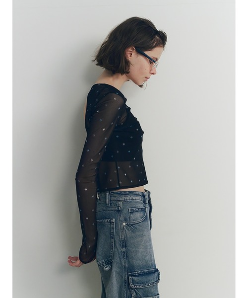 tシャツ Tiny Swan Printed Sheer Top レディース tシャツ Tiny Swan Printed Sheer Top レデ | JChereヤフー