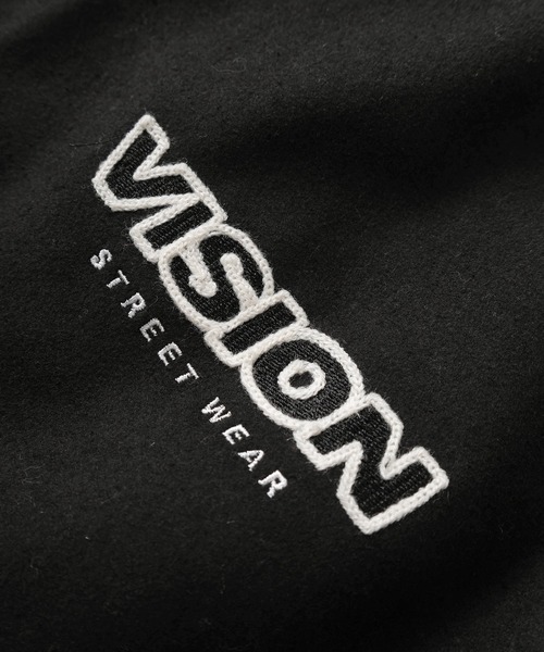 「VISION STREET WEAR」 スタジャン M ブラック メンズ_画像5