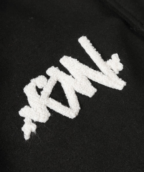 「VISION STREET WEAR」 スタジャン M ブラック メンズ_画像6