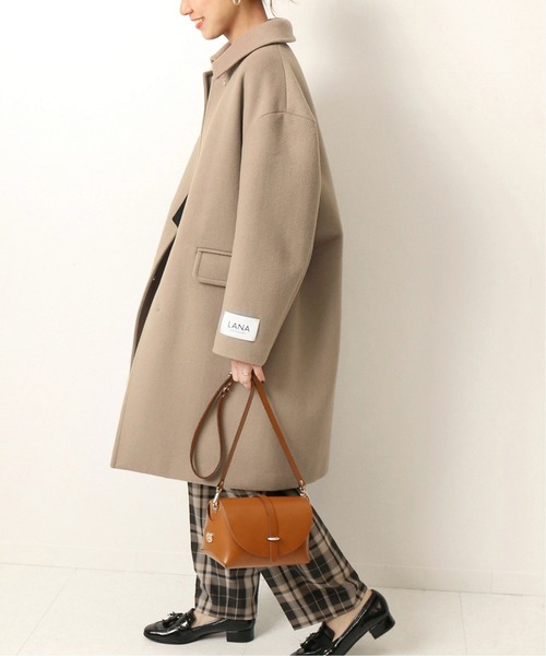 「JOURNAL STANDARD relume」 ピーコート 36 ブラウン レディース_画像3