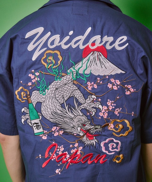 CORPUS SELECT シャツ 「YOIDORE/酔いどれ」オープンカラー 半袖