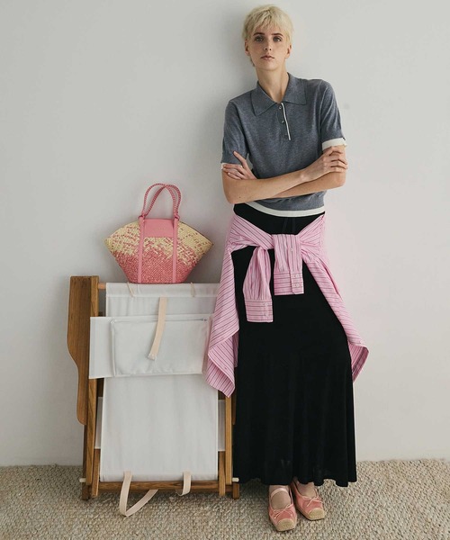 CHARLES ＆ KEITH トートバッグ Shalia シャリア ラフィア