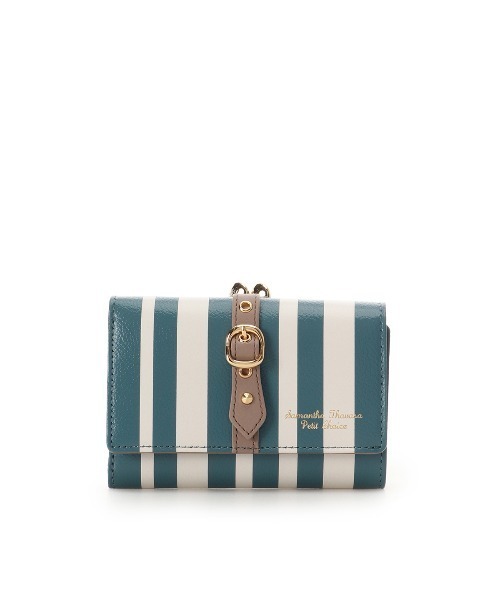 大人気!! Samantha Thavasa Petit Choice ストライプ 口金折財布 Samantha Thavasa Petit Choice 財布 ストライプフロントベルト