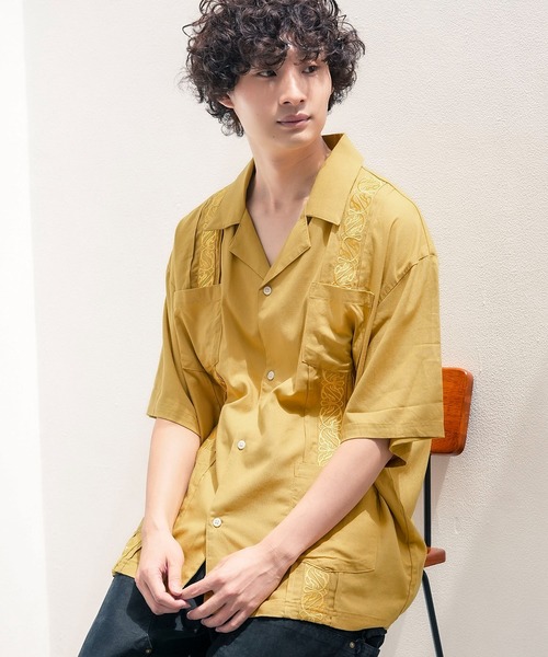 ROUGH TRADE シャツ 「ROUGH TRADE/ラフトレード」麻 レーヨン