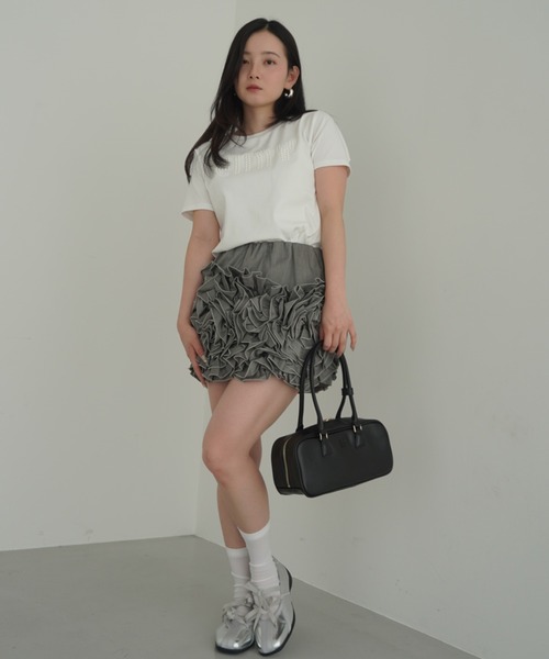 EIMY ISTOIRE（エイミーイストワール） スカート フラワーモチーフミニ