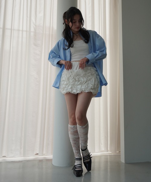 EIMY ISTOIRE（エイミーイストワール） スカート フラワーモチーフミニ