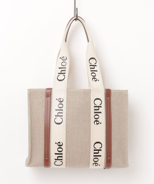 Chloé ベージュトートバッグ Chloé キャンバス製Chloé Carryトートバッグ のベージュ | Chloé JP