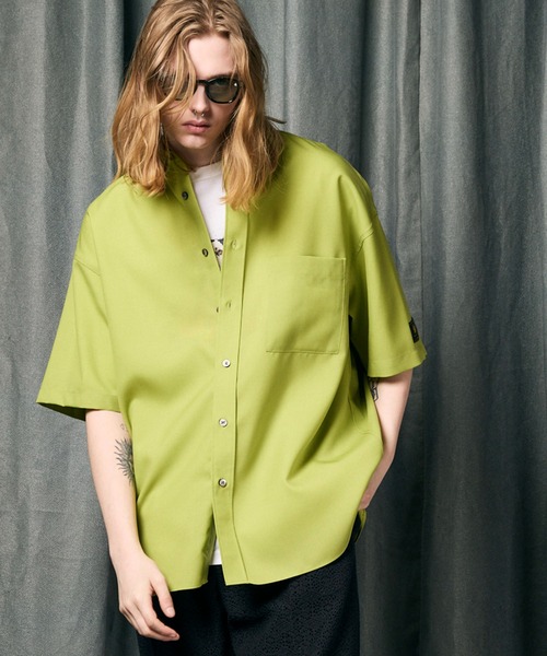 MAISON SPECIAL（メゾンスペシャル） 半袖シャツ 0 イエロー メンズ