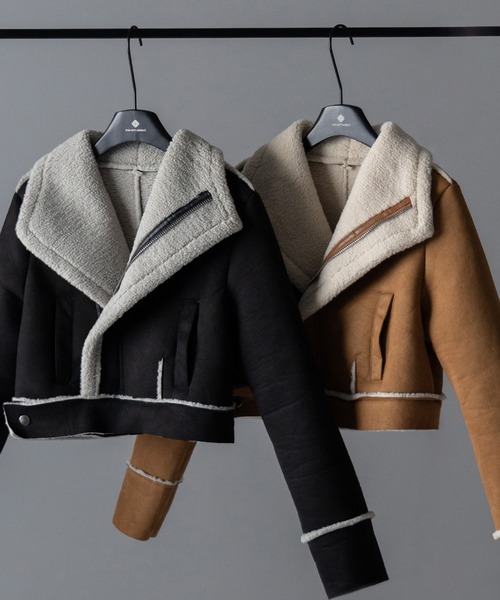 me+em select（ミームセレクト） ジャケット FREE ブラック レディース