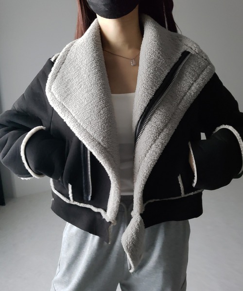 me+em select（ミームセレクト） ジャケット FREE ブラック レディース