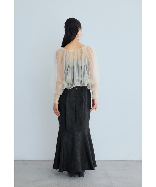 niana（ニアナ） カーディガン ドルマンスリーブシアーボレロ