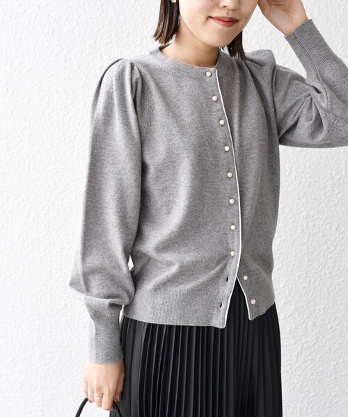 「SHIPS」 ニットカーディガン ONE SIZE ブラック レディース_画像3