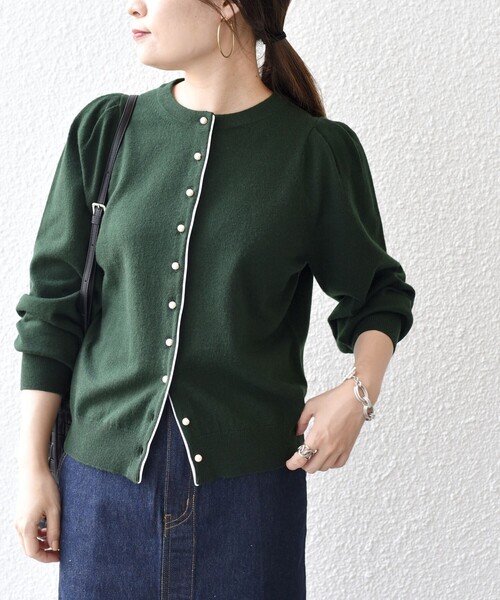 「SHIPS」 ニットカーディガン ONE SIZE ブラック レディース_画像4