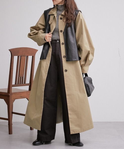 本日限定タイムセール！CIAOPANIC TYPY 新品未使用 オーバーコート CIAOPANIC TYPY（チャオパニックティピー） コート ONE SIZE ネイビー