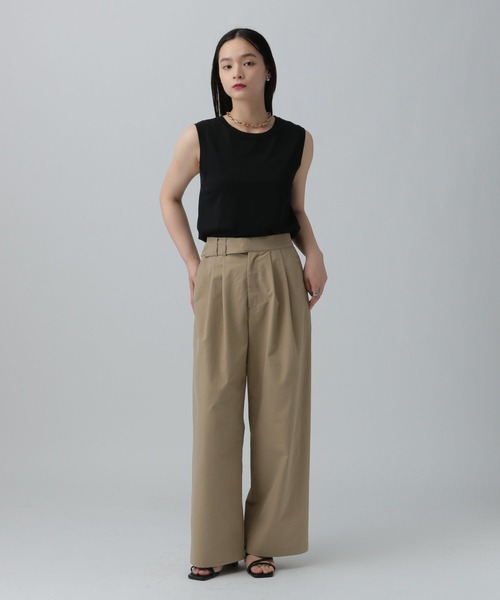 renapon様へ♥3/8 LEPSIM パンツ デザインベルトパンツ 423818 レディース