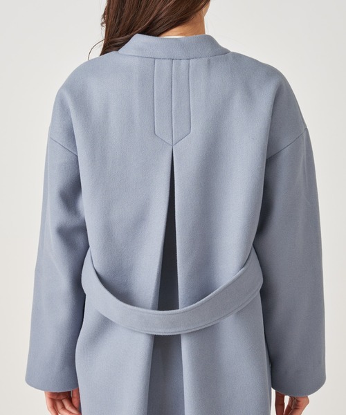 「ROYAL PARTY」 ノーカラーコート FREE ブラウン レディース_画像5