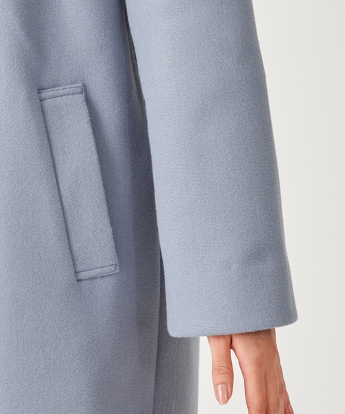 「ROYAL PARTY」 ノーカラーコート FREE ブラウン レディース_画像7