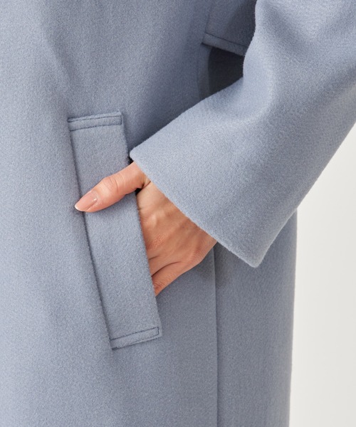 「ROYAL PARTY」 ノーカラーコート FREE ブラウン レディース_画像8