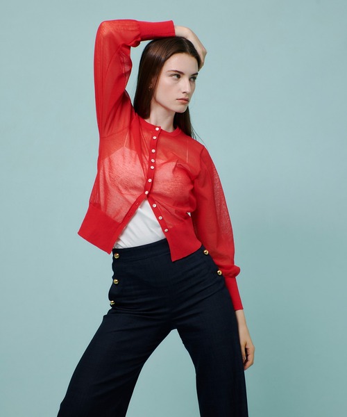 allureville / アルアバイル ◇ シアーラミー混カーディガン allureville｜◇ シアーラミー混カーディガン | Rakuten Fashion