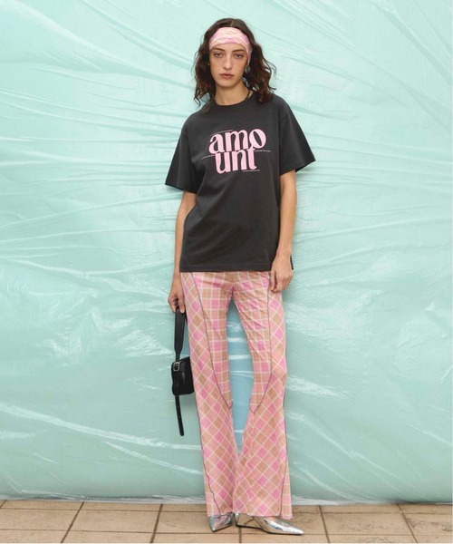 MAISON SPECIAL パンツ Panel Plaid Pants/パネルチェックパンツ