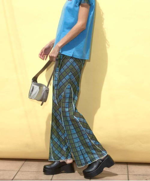 Maison Specialメゾンスペシャル　チェックパンツ 38 ピンク MAISON SPECIAL パンツ Plaid Pattern Easy Pants/チェック