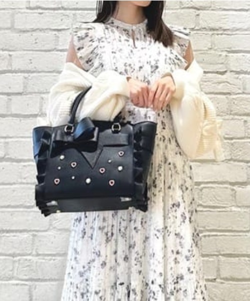 Samantha Vega ハンドバッグ ブロッサムリボンフラッター（小