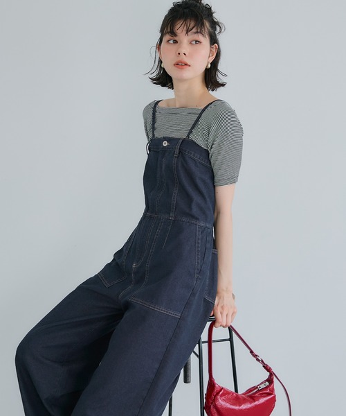 coca（コカ） サロペット オーバーオール ベアデニムサロペット