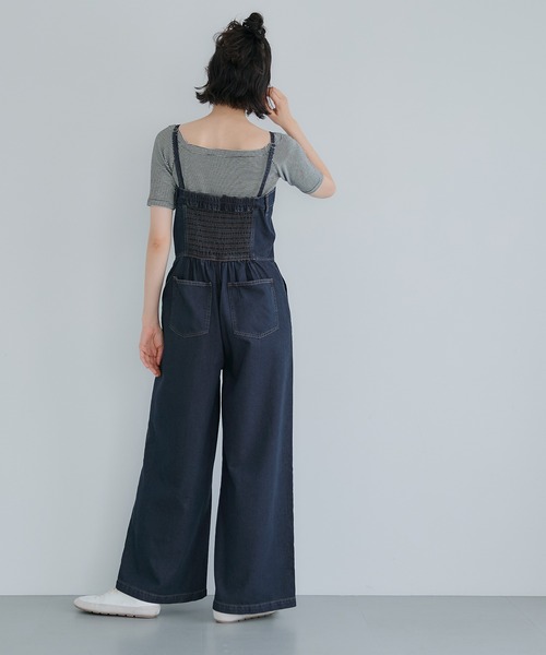 coca サロペット オーバーオール ベアデニムサロペット レディース