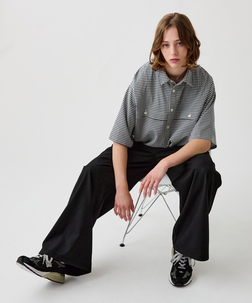 WETTEMPT シャツ GINGHAM CHECK PULLOVER SHIRT / ギンガムチェック