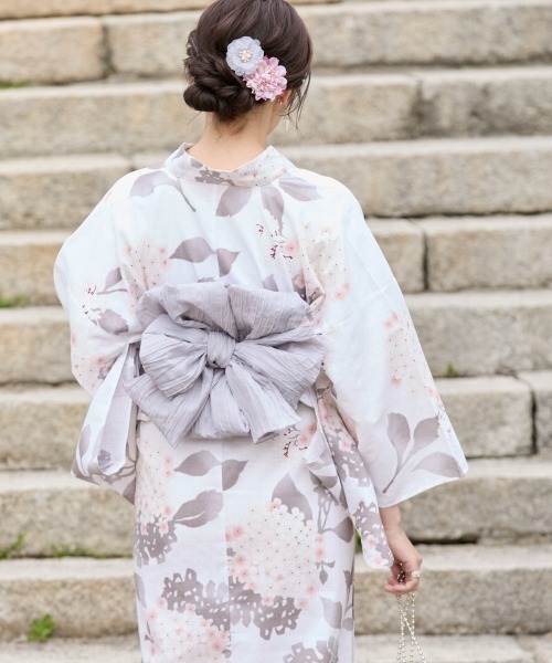 slattgir 浴衣 高身長 花柄浴衣セット（ゆかた＋へこ帯