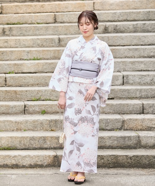 新品　浴衣　背が高い　TL トール　プレタ　桜　大正モダン　清楚な高級綿浴衣 新品 浴衣 背が高い TL トール プレタ 桜 大正モダン 清楚な高級