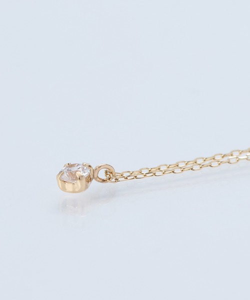 Phoebe（フィービー） ネックレス 「K10/刻印入り」ワントップビジュー