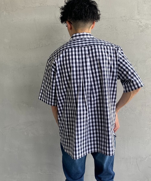 DANTON ダントン シャツ 半袖 コットン ネービー42 Danton 「DANTON」 半袖シャツ 42 ネイビー メンズ : ZOZOTOWN