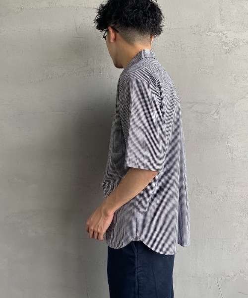 Danton 「DANTON」 半袖シャツ 42 ネイビー メンズ : ZOZOTOWN