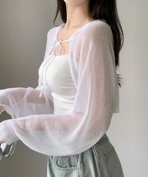 DIAVEL カーディガン 夏新作/冷房対策フード付きカーディガン