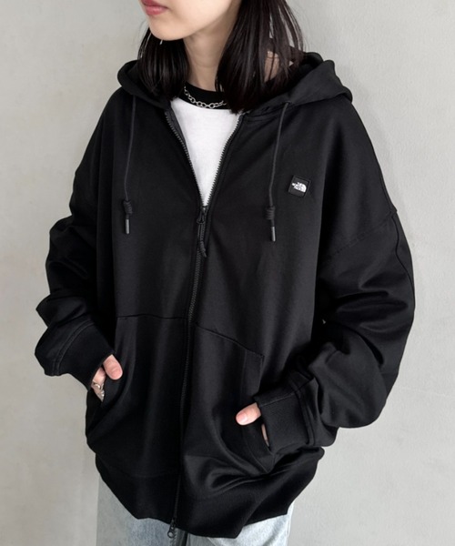 THE NORTH FACE ブラックパーカー　レディースＬ THE NORTH FACE 「THE FACE」 マウンテンパーカー MEDIUM