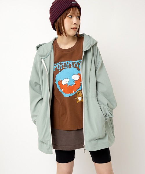 RNA（アールエヌエー） パーカー M2513 ヘビー天竺BIG ZIP UPパーカー