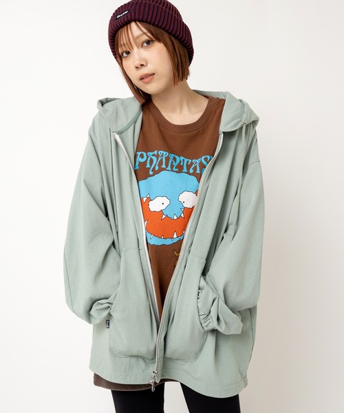 RNA（アールエヌエー） パーカー M2513 ヘビー天竺BIG ZIP UPパーカー