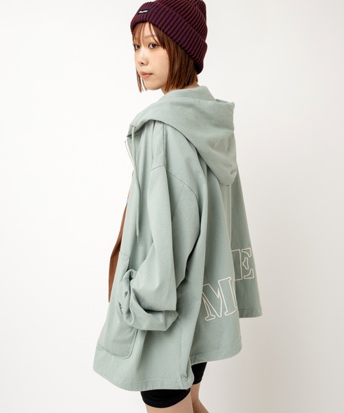 RNA（アールエヌエー） パーカー M2513 ヘビー天竺BIG ZIP UPパーカー