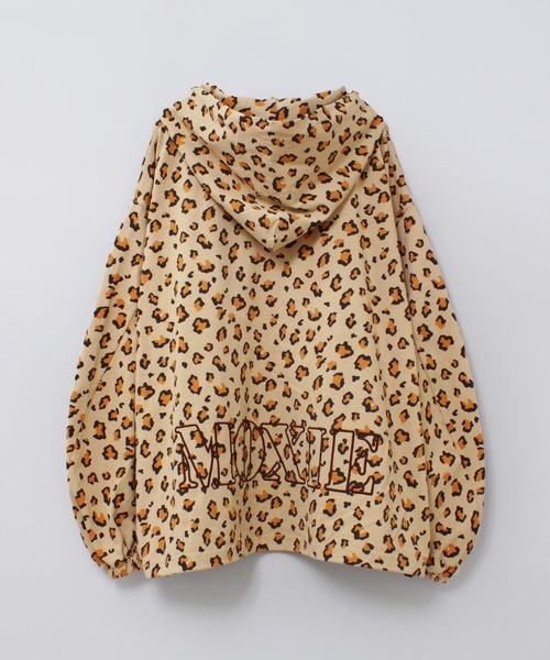 ！専用！RNA ヘビー天竺 ZIP UP パーカー　レオパード RNA（アールエヌエー） パーカー M2513 ヘビー天竺BIG ZIP UPパーカー